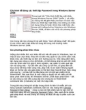 Cấu hình dễ dàng cùng với các thiết lập Password trong Windows Server 2008