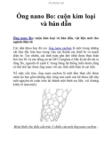 Ống nano Bo: cuộn kim loại và bán dẫn