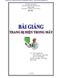 Bài giảng Trang bị điện trong máy