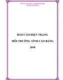 Báo cáo hiện trạng môi trường tỉnh Cao Bằng