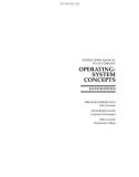 INSTRUCTOR'S MANUAL TO ACCOMPANY OPERATING - SYSTEM CONCEPTS