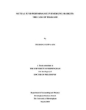 MUTUAL FUND PERFORMANCE IN EMERGING MARKETS: THE CASE OF THAILAND