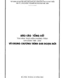 Báo cáo tổng kết Tình hình thực hiện chương trình Xây dựng các Mô hình ứng dụng khoa học và công nghệ phục vụ phát triển kinh tế xã hội nông thôn và miền núi giai đoạn 1998-2002