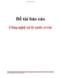 Đề tài báo cáo Công nghệ xử lý nước rỉ rác