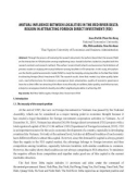 Mutual influence between localities in the red river delta region in attracting foreign direct investment (FDI)