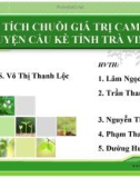 Báo cáo: Phân tích chuỗi giá trị cam sành huyện Cầu kè tỉnh Trà Vinh