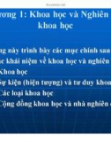 Bài giảng Phương pháp nghiên cứu khoa học - Chương 1: Khoa học và Nghiên cứu khoa học