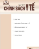 Tạp chí chính sách Y tế số 7 năm 2011