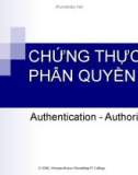 Bài giảng Chứng thực - Phân quyền (Authentication - Authorization)