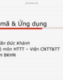 Bài giảng Mật mã và ứng dụng: Hệ mật mã cổ điển - Trần Đức Khánh (tt)