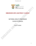 NATIONAL HEALTH INSURANCE IN SOUTH AFRICA