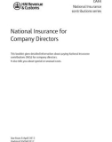 National Insurance for Company Directors