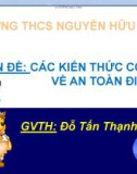 Bài giảng: Các kiến thức cơ bản về an toàn điện