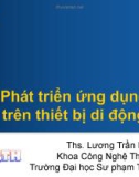 Bài giảng Phát triển ứng dụng trên thiết bị di động