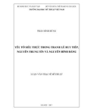 Luận văn Thạc sĩ Mỹ thuật: Yếu tố siêu thực trong tranh Lê Huy Tiếp, Nguyễn Trung Tín và Nguyễn Đình Đăng