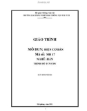 Giáo trình Điện cơ bản - Nghề: Hàn - Trình độ: Cao đẳng nghề - CĐ Nghề Giao Thông Vận Tải Trung Ương II