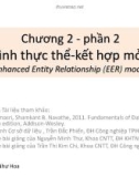 Bài giảng môn học Hệ cơ sở dữ liệu: Chương 2 - Nguyễn Như Hoa (Phần 2)