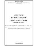 Giáo trình Kỹ thuật điện tử (Nghề: Kỹ thuật máy lạnh và điều hòa không khí) - CĐ Công nghiệp và Thương mại