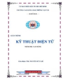 Giáo trình Kỹ thuật điện tử - CĐ Giao thông Vận tải TP.HCM