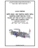 Giáo trình Hệ thống điều hòa không khí trung tâm (Nghề: Kỹ thuật máy lạnh và điều hòa không khí - Cao đẳng): Phần 1 - Trường Cao đẳng Cơ điện Xây dựng Việt Xô