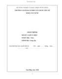 Giáo trình Khí cụ điện (Nghề: Điện - Nước - Trung cấp): Phần 1 - Trường Cao đẳng Cơ điện Xây dựng Việt Xô