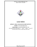 Giáo trình Phay, bào rãnh chốt đuôi én rãnh (Nghề: Cắt gọt kim loại - CĐ/TC): Phần 1 - Trường Cao đẳng Nghề Đồng Tháp