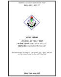 Giáo trình Kỹ thuật điện (Nghề: Công nghệ kỹ thuật Điện-Điện tử - CĐ/TC) - Trường Cao đẳng nghề Đồng Tháp