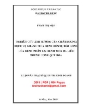 Luận văn Thạc sĩ Quản trị kinh doanh: Nghiên cứu ảnh hưởng của chất lượng dịch vụ khám chữa bệnh đến sự hài lòng của bệnh nhân tại Bệnh viện Da liễu trung ương Quy Hòa