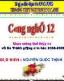 Giáo án điện tử công nghệ: máy thu hình