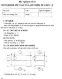 Giáo trình thí nghiệm máy phát điện part 4