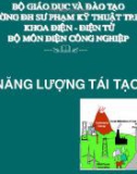 BÀI GIẢNG NĂNG LƯỢNG TÁI TẠO