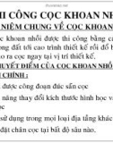 BÀI GIẢNG THI CÔNG CỌC KHOAN NHỒI