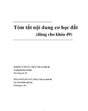 Tóm tắt nội dung cơ học đất (dùng cho khóa 49)