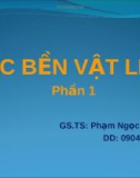 SỨC BỀN VẬT LIỆU Phần 1 - GS.TS Phạm Ngọc Khánh