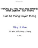 Các hệ thống truyền thông - Chương 1