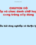 Đề tài: Nghiệp vụ chức danh chỉ huy trưởng công trường xây dựng