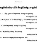 Bài giảng thông tin quang nâng cao - Phần 3