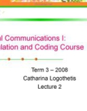 Digital Communication I: Modulation and Coding Course-Lecture 2