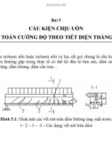 Kết cấu bê tông ứng suất trước-Bài 5: Tính toán cấu kiện chịu uốn theo tiết diện thẳng góc