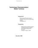 Technology Characterization: Steam Turbines