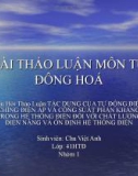 BÀI THẢO LUẬN MÔN TỰ ĐÔNG HOÁ