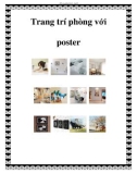 Trang trí phòng với poster