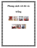 Phong cách với đỏ và trắng