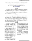 RESEARCH THE ADSORPTION E.COLI BACTERIA OF DENATURED BENTONITE - NGHIÊN CỨU KHẢ NĂNG HẤP PHỤ VI KHUẨN E.COLI BẰNG BENTONITE BIẾN TÍNH - LÊ HỮU NGHĨA