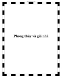 Phong thủy và giá nhà