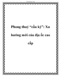 Phong thuỷ 'cầu kỳ': Xu hướng mới của địa ốc cao cấp