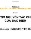 NHỮNG NGUYÊN TẮC CHUNG CỦA BẢO HIỂM