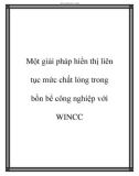 Một giải pháp hiển thị liên tục mức chất lỏng trong bồn bể công nghiệp với WINCC