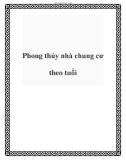 Phong thủy nhà chung cư theo tuổi