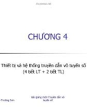 Bài giảng môn truyền dẫn vô tuyến số - Chương 4